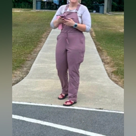 Duluth Trading Co Women's Armachillo Cooling Overalls In Purple Flint - Picture 6 of 6